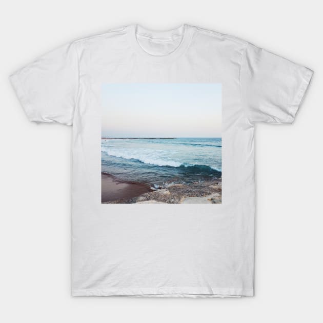 Calm Ocean Waves T-Shirt by AlexandraStr